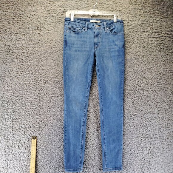 Levis Jeans Womens 27 Blue 711 Skinny Stretch Denim - Picture 1 of 13